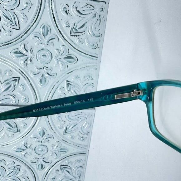 Coach Eyeglasses Frame HC6040 Brooklyn 5116 Tortoise/Teal Women 52[]16 135 - Picture 6 of 7